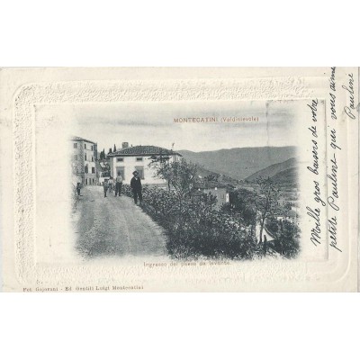 Montecatini (Valdinievole) Ingresso del paese da levante 1900